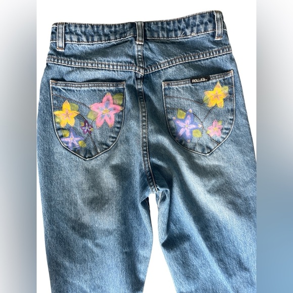 Rolla’s High Rise Relaxed Painted Pockets Light Wash Size 26 - Picture 4 of 6